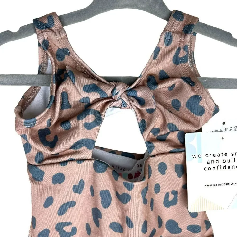 NEW Dot Dot Smile Animal Print One Piece Swim 6-12M